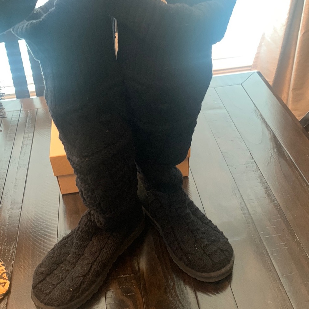 UGG over the knee twisted cable boot